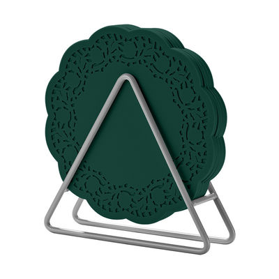 좋은 가격 소지판을 가진 실리콘 음료 코스터 음료 컵 코스터 실리콘 트리베트 매트 열에 내성이 있는 차 매트 집 워밍 선물 온라인으로