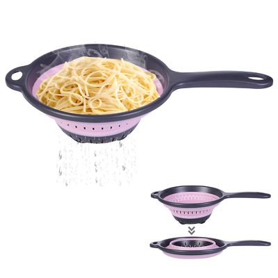 좋은 가격 가지고 다닐 수 있는 재사용할 수 있는 실리콘 접을 수 있는 여과기 야채 체 온라인으로