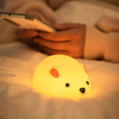 좋은 가격 마우스 밤 빛 어린이용 재충전 가능한 LED 어린이 램프 타이머 침대 옆 램프 장식 아기 보육소 모유 수유 밤 빛 온라인으로