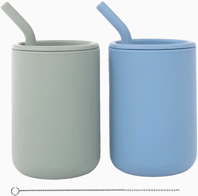 오래가는 BPA 무료 실리콘 sippy 컵, 새지 않는 실리콘이 컵을 훈련시킵니다