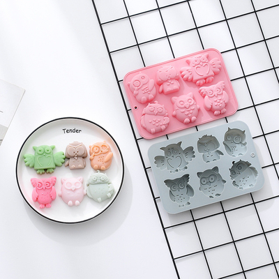 좋은 가격 3D 동물 실리콘 곰팡이 테마 베이킹 곰팡이 트레이 초콜릿 케이크 디저트 사탕 모스 페이스트리 DIY 베이킹 도구 온라인으로