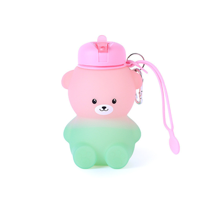 좋은 가격 물병,아이용 접이식 물병,아름다운 물병 -카와이 고양이 외모 - 휴대용 누출 방지, BPA 무료 온라인으로