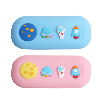 DIY 실리콘 연필 펜 케이스 소년 소녀 크리스마스 선물 학교 물품 어린이 선물 펜 홀더