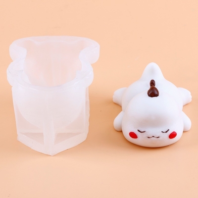 주문형 DIY 실리콘 3D 동물 촛불 곰팡이 비누와 초콜릿 크리스마스 선물