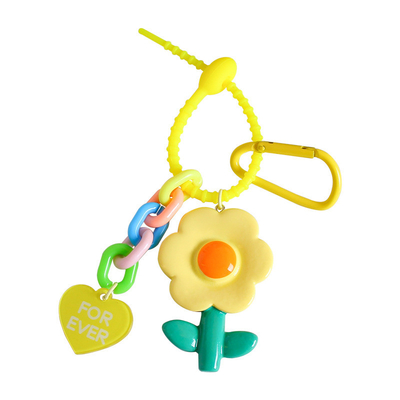 좋은 가격 꽃 만화 실리콘 Pendant Keychain Charms Pendan Key Ring for Purse Handbag 꽃 만화 실리콘 Pendant Keychain Charms 온라인으로