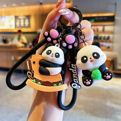 30g 가벼운 귀여운 만화 판다 키 체인 Pendant for Kids' Handbags 크리스마스 선물