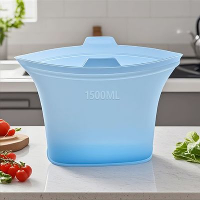 환경 친화적이고 지속 가능한 실리콘 식품 저장 가방, 공기 밀폐, 열 저항성 및 쉬운 청소그리고 당신을 구하는데 도움을 줍니다