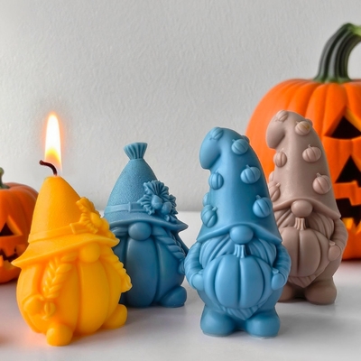 품질 Platinum Silicone Christmas Gnome Candle Molds for DIY Crafts 공장