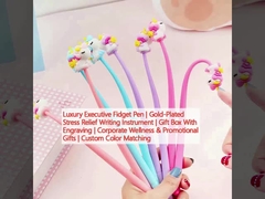 럭셔리 엑세이티브 피지트 펜입니다. 금으로 칠한 스트레스 완화 기기입니다. 새겨진 선물 상자입니다. 기업용 웰빙 및 프로모션 선물입니다.
