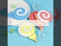 DIY 만화 실리콘 몰드 – BPA 프리 재사용 가능한 실리콘 얼음 트레이, 귀여운 동물 & 과일 모양 – 식품 등급, 논스틱, 초콜릿, 젤리, 사탕 등을 위한 유연한 몰드