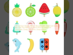 DIY 만화 실리콘 곰팡이 BPA 없는 재사용 식품용 아이스큐브 트레이 귀여운 과일과 동물 모양으로 초콜릿, 과자, 젤리, 樹脂, 비누 등